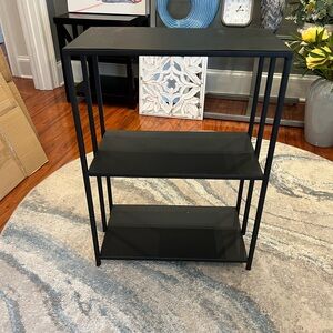 Black Metal Three-Tier Shelf